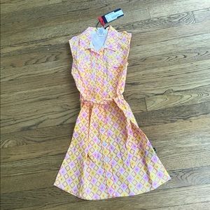 Girls pink and yellow dress
